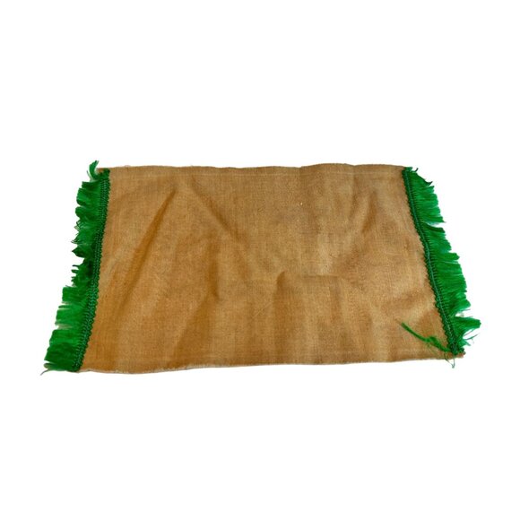 Vtg Dollhouse 1:12 Wood Dining Room Table Chairs China Hutch Shelf Buffet Rug - Picture 11 of 11